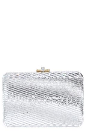 Judith Leiber Slim Slide Clutch in Champagne Gold Rhine at Nordstrom