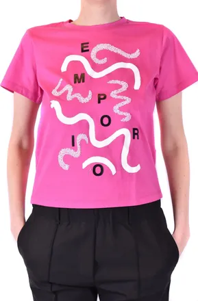 Emporio Armani T-Shirt mit kurzen &Auml;rmeln, Rosa