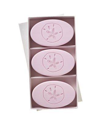 Carved Solutions Sand Dollar Set Of 3 Soap Bars