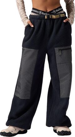 Backcountry Wander Pile-Fleece Pant - Womens in Black at Nordstrom, Size X-Small