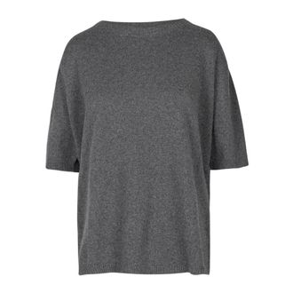 Jucca Cashmere Knitwear, female, Black, Size: XS Maglia in cashmere Scollo tondo