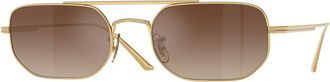 Oliver Peoples OV1351S 1989C 5332Q1 Mens Sunglasses Gold Size 52
