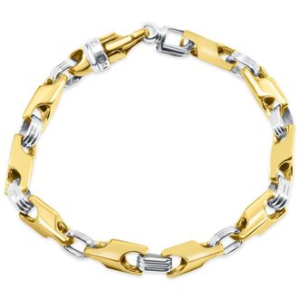 Pompeii3 Mens Link 14k Gold (45gram) or Platinum (72gram) 6mm Bracelet 8.5