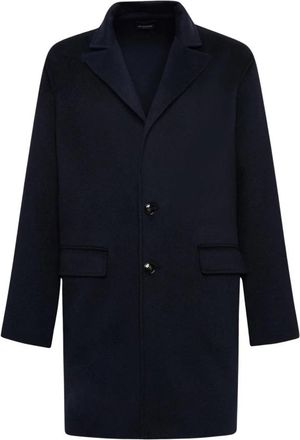 Kiton Luxe Kasjmier Double Cloth Jas - Heren - Mantel - Blauw - XL - Kasjmier - Jassen