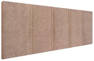 HOGAR 24 Cabecero amur tapizado en tejido acuaqulin beige, 140x55x3cm