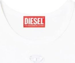 Diesel T Angie T-Shirt - Dames - T-shirts - Wit - M - Katoen - Tops