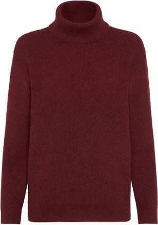 Brunello Cucinelli English Rib knit sweater in Amaranth at Nordstrom, Size 3X-Large Eu