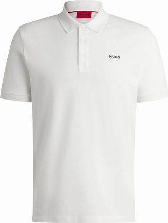 HUGO BOSS Mens Donos222 Polo Shirt - Cream - Size: 44