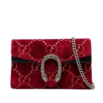 Gucci Pre-owned Dionysus Crossbody Tas - Dames - Pre-owned - Rood - Maat: ONE Size Leer