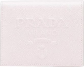 Prada Pre-owned Wallets, female, Pink, Size: ONE SIZE Pre-owned Embossed Logo Saffiano Wallet