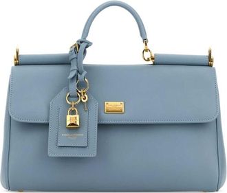Dolce & Gabbana Dolce & Gabbana Light Blue Leather My Sicily Handbag