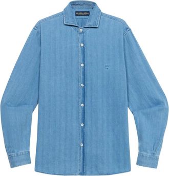 Brooks Brothers Hombre, Camisas, Azul, Talla: XL