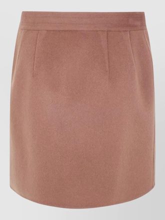 Semicouture wool double layer mini skirt