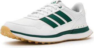 adidas Golf S2G 26 Leather Spikeless Golf Shoes Mens Golf Shoes Ftwr White/Collegiate Green/Gum 3 : 12.5 D - Medium