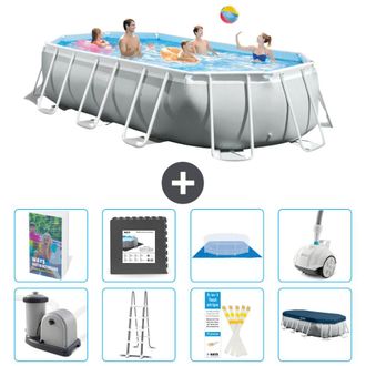 Intex Piscina Prism Frame Oval - 503x274x122 Cm - 9-piezas S610