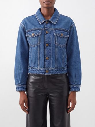 Cycle Giacca-camicia in denim di cotone con tasche a fessura