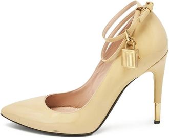 Tom Ford Pumps in pelle verniciata 100 mm - Toni neutri