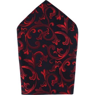 Trafalgar Store Christian the Romantic Brocade Silk Pocket Square in Red at Nordstrom