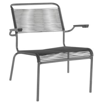 Schubiger M&ouml;bel Spaghetti-Lounger S&auml;ntis mit Armlehnen