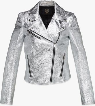 MCM Rider Jacket in Metallic Lambskin