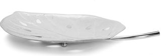 Classic Touch Stainless Steel Leaf Dish - 16L