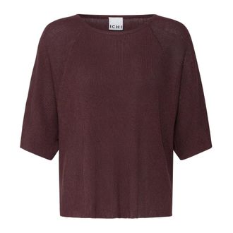 Ichi Ichi - Gebreide kleding - Dames - Truien - Bruin - Maat: 2XL