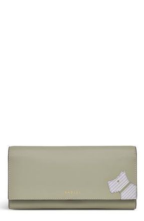 Radley London Large Leather Flapover Wallet in Drizzle at Nordstrom Rack