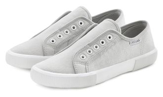 Lascana Sneaker LASCANA, Damen, Gr. 35, grau (hellgrau), Obermaterial: 100% Textilmaterial. Decksohle: 100% Textilmaterial. Futter: 100% Textilmaterial. Laufs