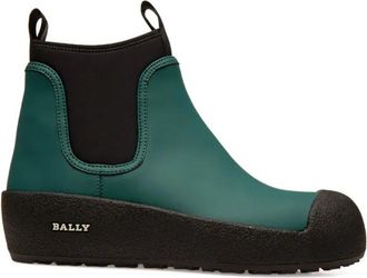 Bally Gadey rain boots - women - Sheep Skin/Shearling/Rubber/Rubber/Calf Leather/Nylon/Elastane - 35 - Green