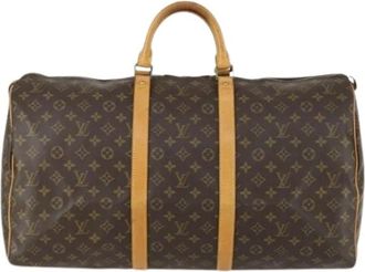 Louis Vuitton Pre-owned Weekend Bags, female, Brown, Size: ONE SIZE Pre-owned Canvas Weekend Bag