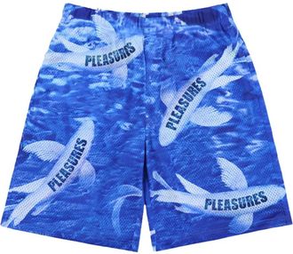 Pleasures Shorts Koi Mesh - Blu