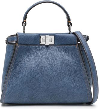 Fendi Borsa tote Peekaboo mini - Blu