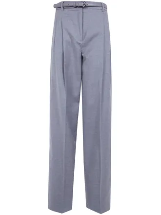 Max Mara Pants Wool Gray Mst Lago