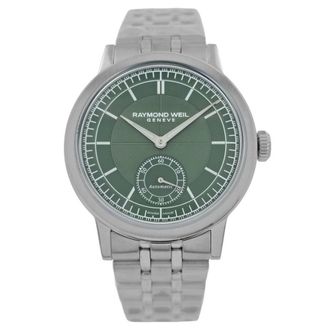 Raymond Weil Pre-owned Raymond Weil Millesime Green Dial Mens Watch 2930-ST-52001