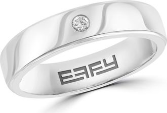 Effy Sterling Silver Lab Grown Diamond Band Ring at Nordstrom Rack, Size 10