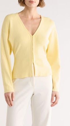 ASTR the Label Hook Closure Cardigan in Yellow at Nordstrom Rack, Size Medium