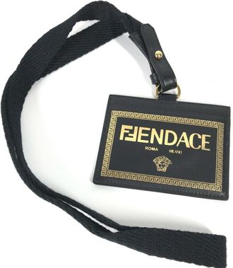 Versace Leather Business Card Case (Pre-Owned)