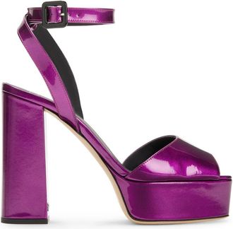 Giuseppe Zanotti New Betty 120mm platform sandals - women - Leather/Leather/Leather - 34.5 - Purple
