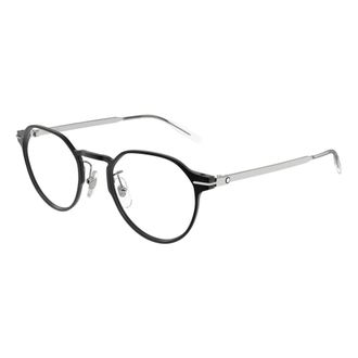 Montblanc Round Optical Frame - male - MONTBLANC - Glasses - Black - 50 MM - Accessories