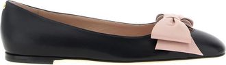 Valentino Garavani Bowow Ballerinas - Dames - Ballerinas - Zwart - 37 1/2 EU - Leer - Schoenen
