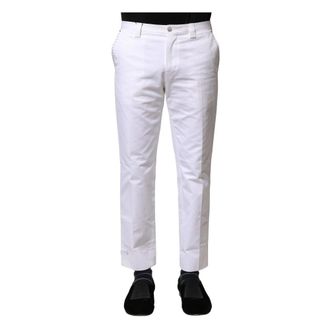 Dolce & Gabbana Heren, Broeken, Wit, Maat: S Katoen