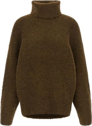 Toteme Truien - Dames - Coltruien - Bruin - XS - Truien & Vesten