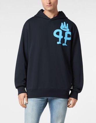 Philipp Plein Hoodie Sweatshirt Ls King Plein Men in Darkblue at Nordstrom, Size Xx-Large Eu