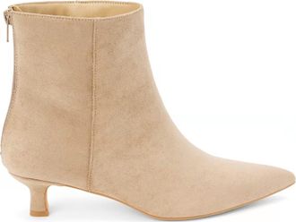 Matisse Footwear Womens Genesis Kitten Heel Ankle Bootie In Taupe