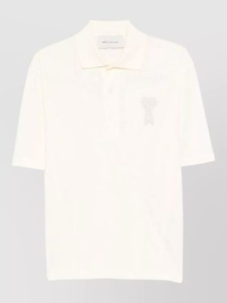 Ami ami de couer cotton polo collar shirt