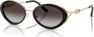 Michael Kors Key West Zonnebril - Dames - Zonnebrillen - Zwart - 53 MM - Accessoires