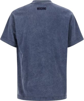 Moschino Mens Blue Cotton T-Shirt