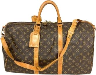 Louis Vuitton Pre-owned Weekend Bags, unisex, Brown, Size: ONE SIZE Pre-owned Canvas Weekend Bag