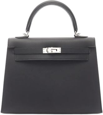 Herm&egrave;s Borsa a mano Sombrero Kelly II Sellier 25 2016 - Nero