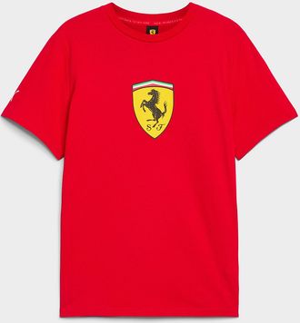 Puma Mens Ferrari logo T-shirt PUMA x Scuderia Ferrari collection